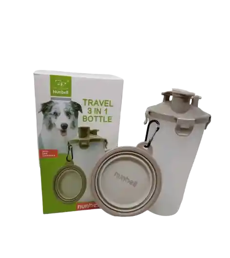 Botella Portatil Para Perro Nunbell Travel 3 En 1