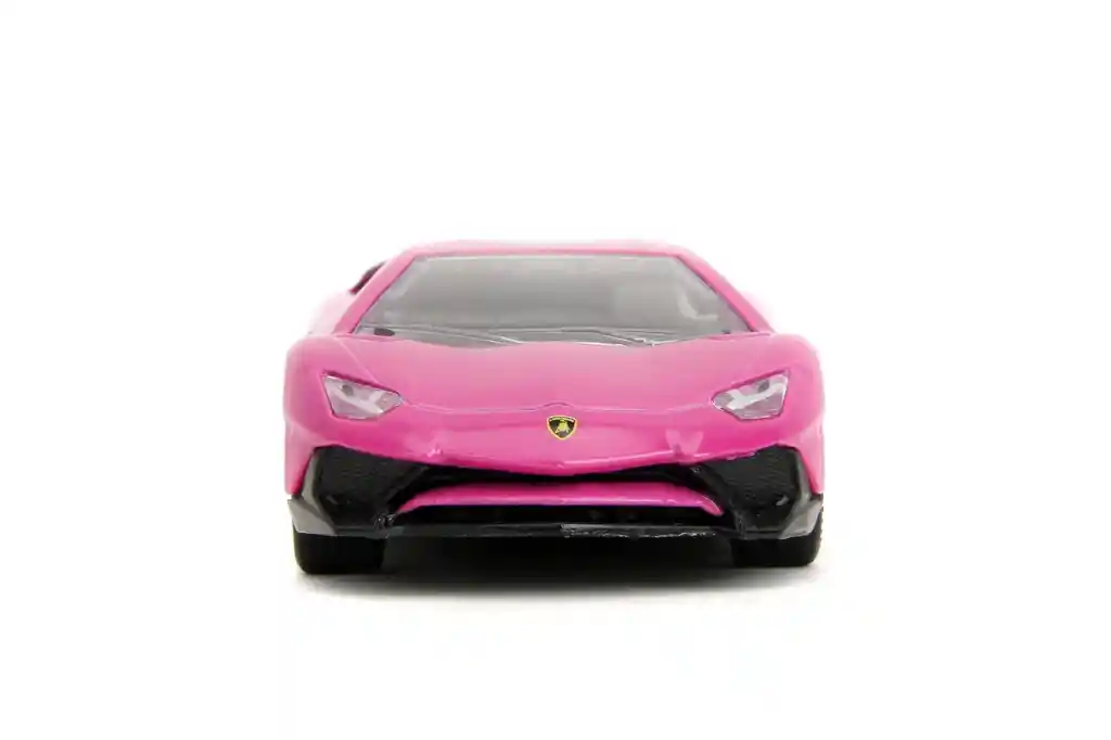 Carro Coleccionable Pink Slips Lamborghini Aventador Sv Rosado Modelo Descapotable Coche Juguete Fiesta Regalos, Colección