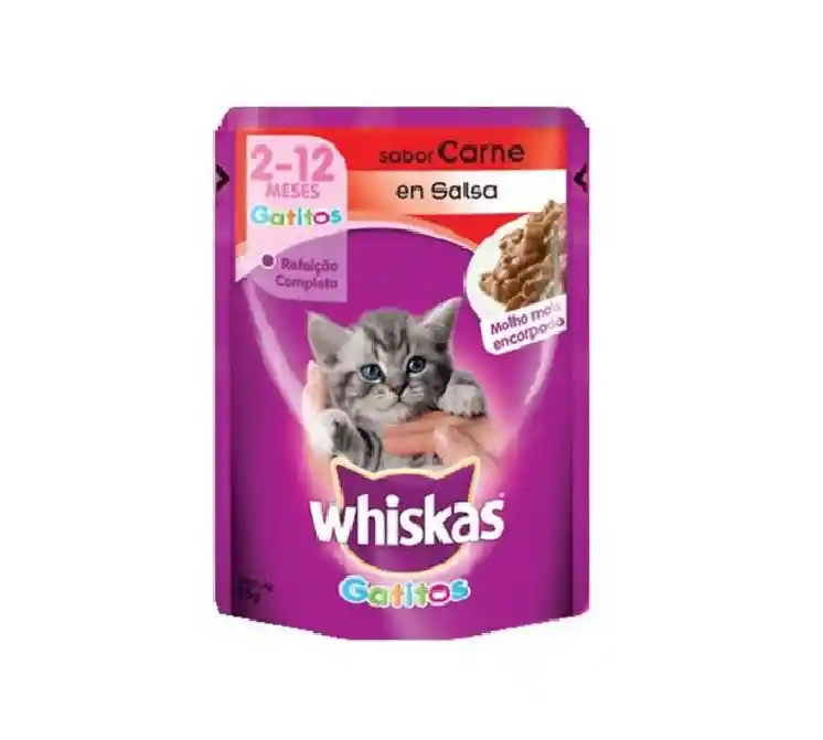 Pouche Whiskas Gatitos Res X85gr