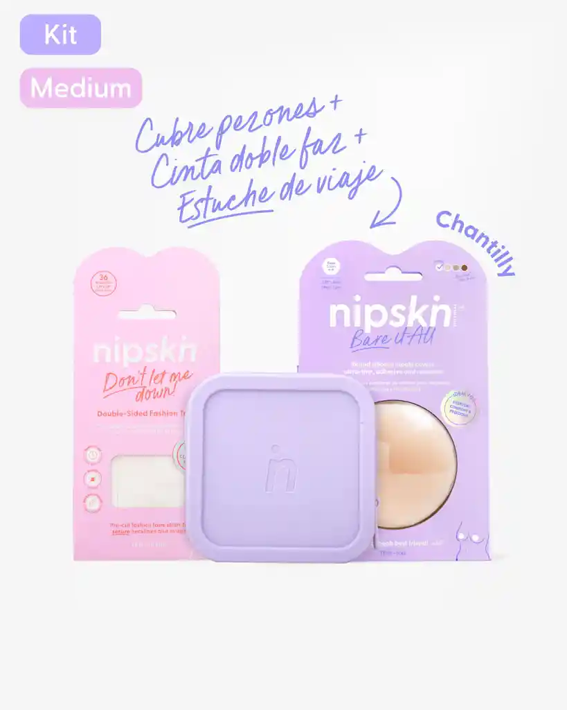 Nipskin Kit Boob Voyage Essentials - Chantilly / Medium