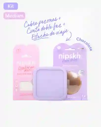 Nipskin Kit Boob Voyage Essentials - Chocolate / Medium