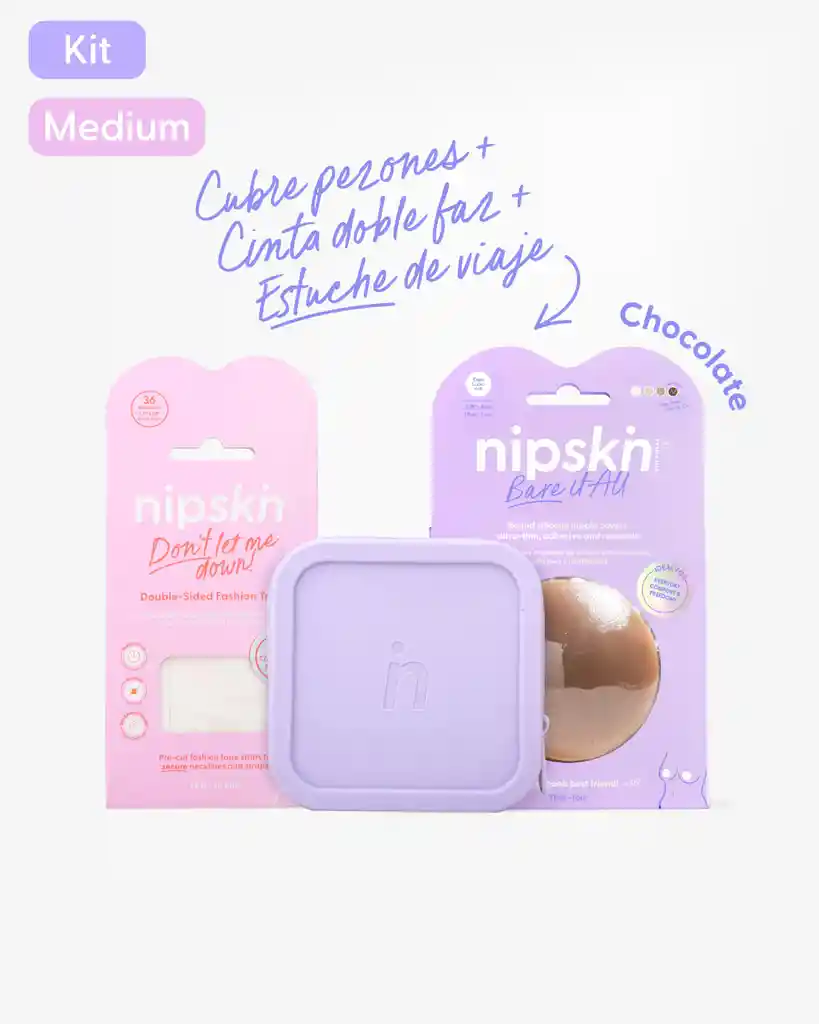 Nipskin Kit Boob Voyage Essentials - Chocolate / Medium