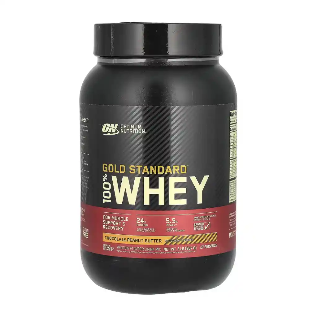 Whey Gold Standard 2lb - Optimum Nutrition - Chocolate Mantequilla De Maní