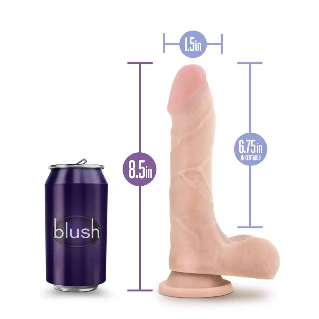 Dildo Realista Flexible 8,5" Mister Perfect Piel Au Naturel By Blush®