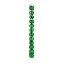 Bolas Navideñas 6 Cm Diametro X 12 Unidades Verde