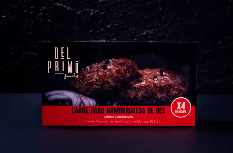 Carne Para Hamburguesa De Res X 600 Gr