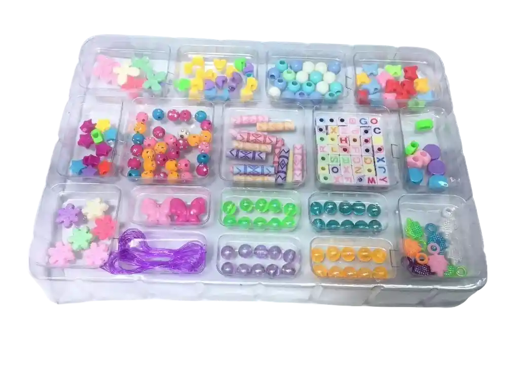 Kit Para Hacer Pulseras, Manillas Y Collares Con Acc. Pq