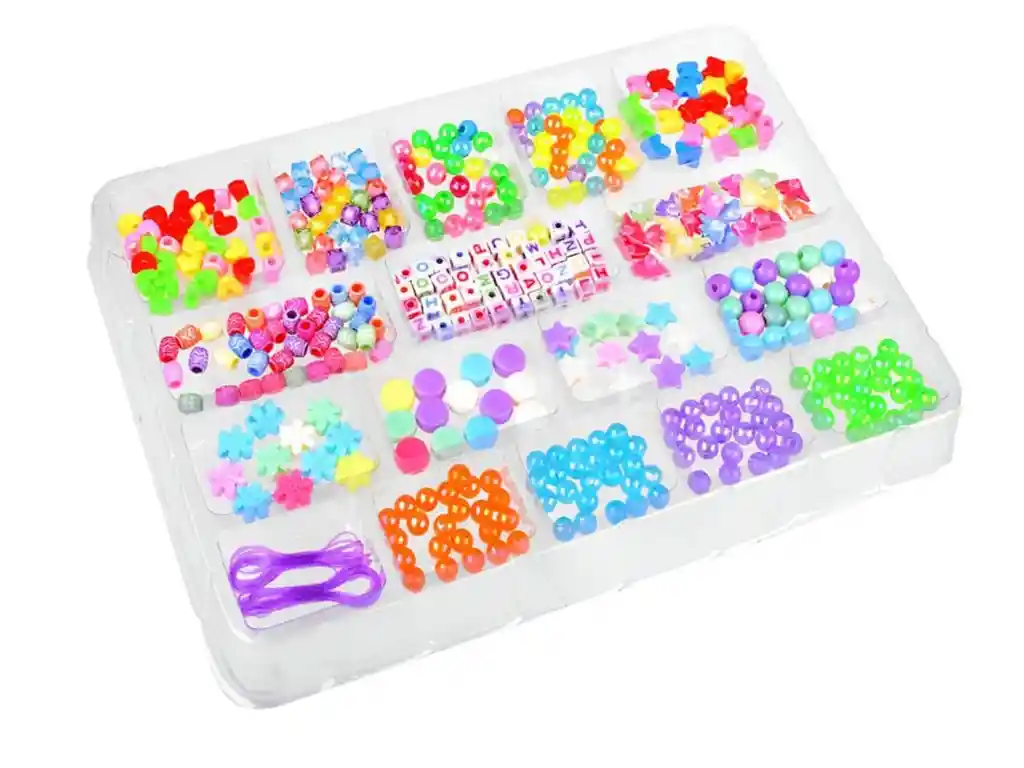 Kit Para Hacer Pulseras, Manillas Y Collares Con Acc. Grande