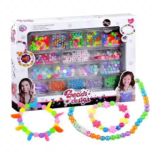 Kit Para Hacer Pulseras, Manillas Y Collares Con Acc. Grande