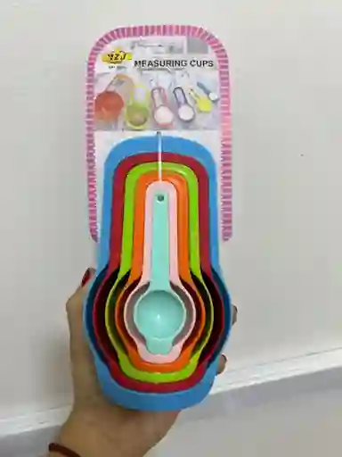 Cucharas Medidoras X6zs Repostería Cocina Plásticas