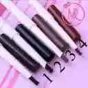 Lápiz Retráctil De Larga Duración Con Cepillo Difuminador Para Cejas #3 (marrón Medio)