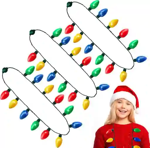 Collar Luces Navideñas Multicolor Navidad X3 Und