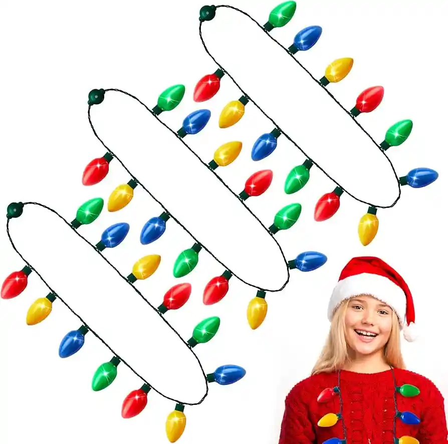 Collar Luces Navideñas Multicolor Navidad X3 Und