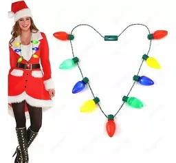 Collar Luces Navideñas Multicolor Navidad X5 Und Accesorios Para Navidad