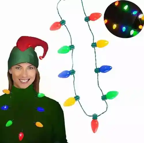 Collar Luces Navideñas Multicolor Navidad X5 Und