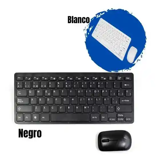 Combo Teclado Mouse Mini Inalambrico K-03