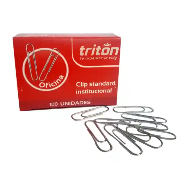 Clip Sencillo Triton Caja X 100		