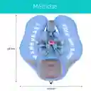 Flotador Azul Con Arnés Y Carita Para Bebés, Flotador De Natación Para Bebés Acostados De 3 A 24 Meses, Diseño No Inflable, Completamente Sellado Para Nadar Sin Aire De Forma Segura