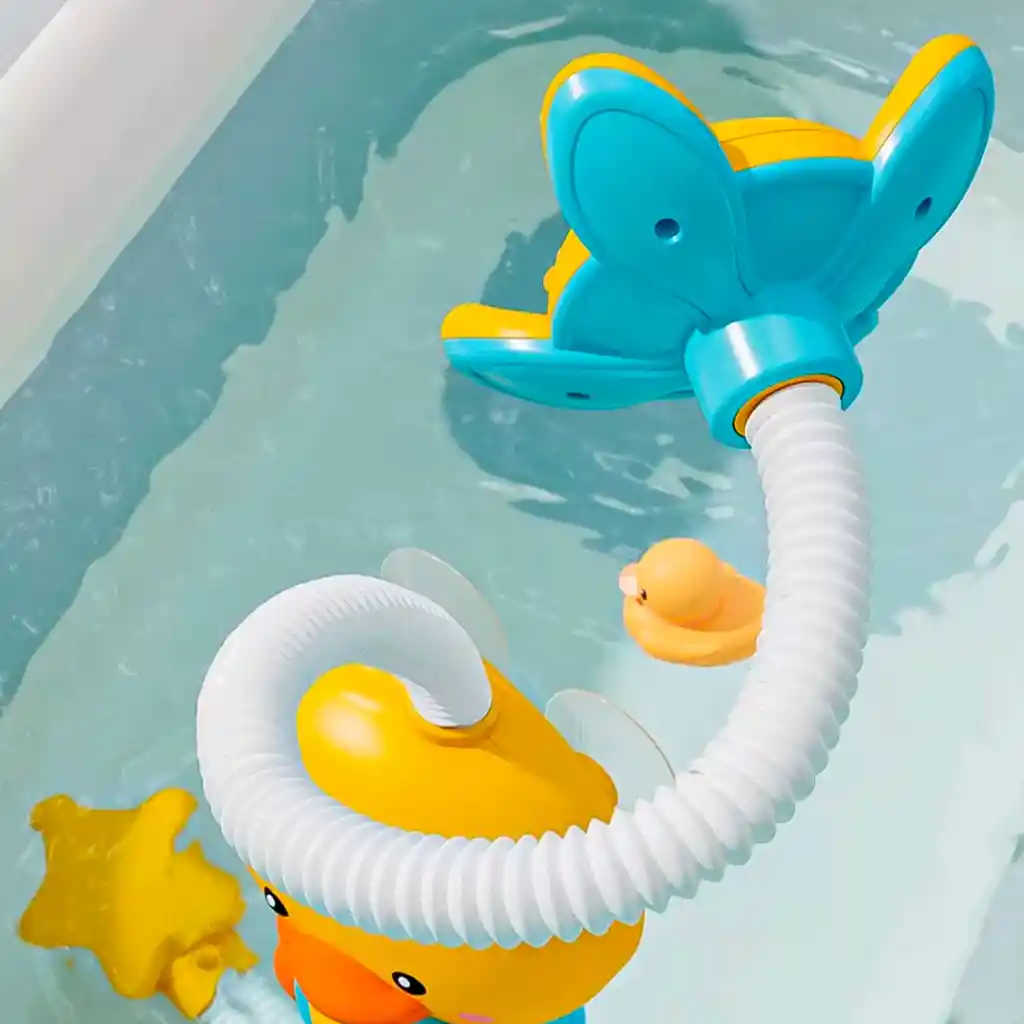 Ducha Pato Con Cabezal De 360°, Ducha Eléctrica Con Ajuste De Giro, Divertido Diseño Y Color Llamativo, Ventosas De Adhesión Firme A Las Paredes De La Bañera