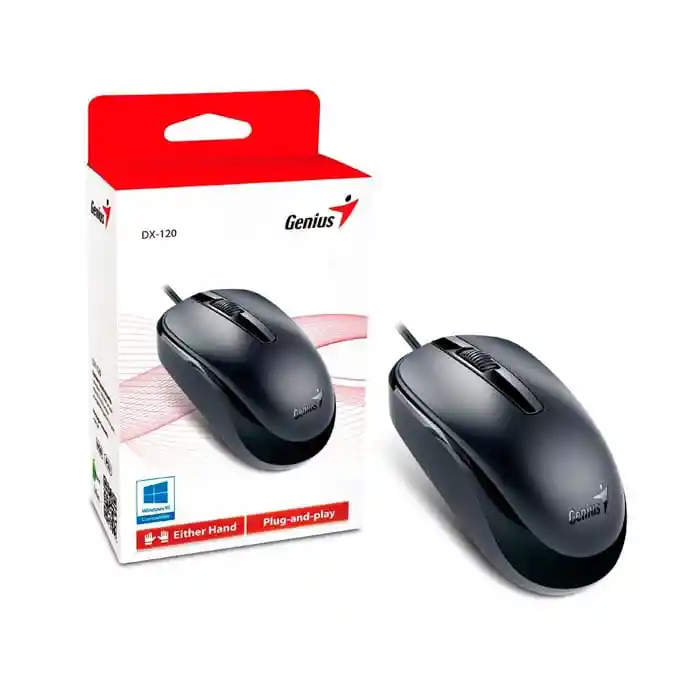 Mouse Genius Dx-120 Usb Alambrico Negro
