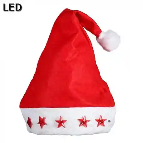 Gorro De Navidad Con Luz Led