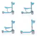 Patineta Scooter 5 En 1 Para Niños Con Sillita Azul