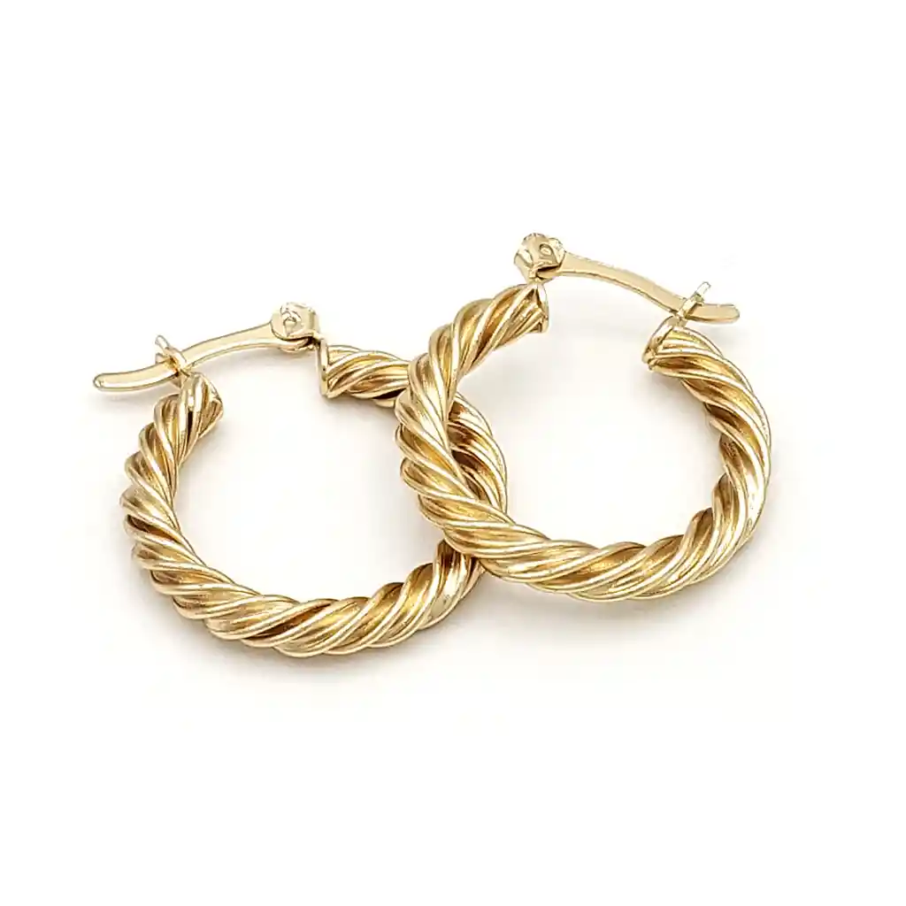 Aretes Candongas Oro Laminado 18k