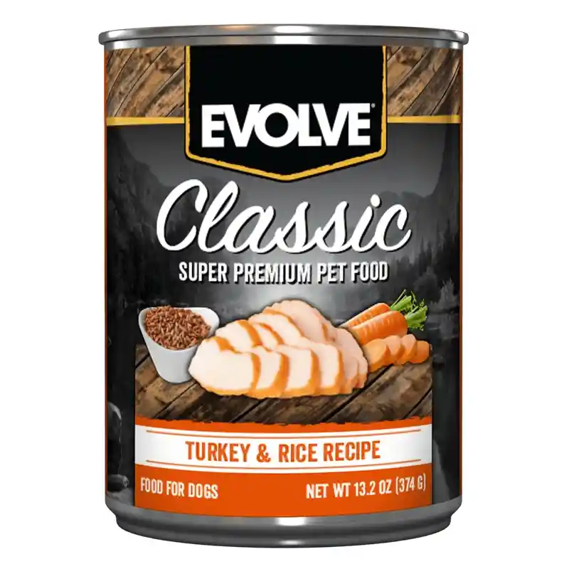 Lata Evolve Perro Turkey Rice