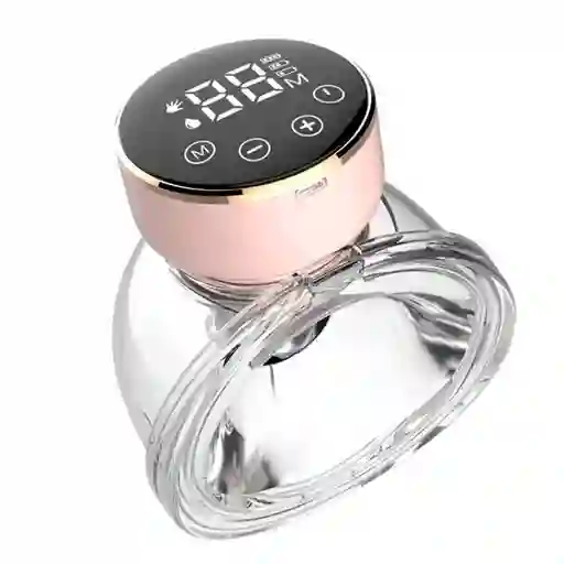 Extractor Rosado De Leche Manos Libres Eléctrico, Ajustable A 3 Modos Y 9 Niveles De Succión, Capacidad De 180ml Con Pantalla Táctil Led