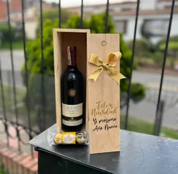 Ancheta Navidad Regalo Con Vino