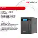 Ups Hikvision Ds-ups2000, 2000va /1200w, 6 Tomas, Display Lcd