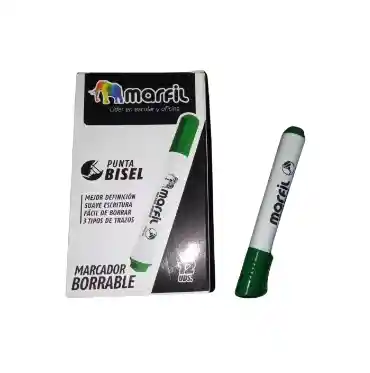 Marcador Borrable Marfil Verde		