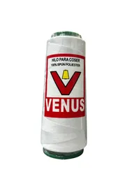 1 Tubo Hilo Blanco Tubino Marca Venus 120 De 100 Yardas Yds