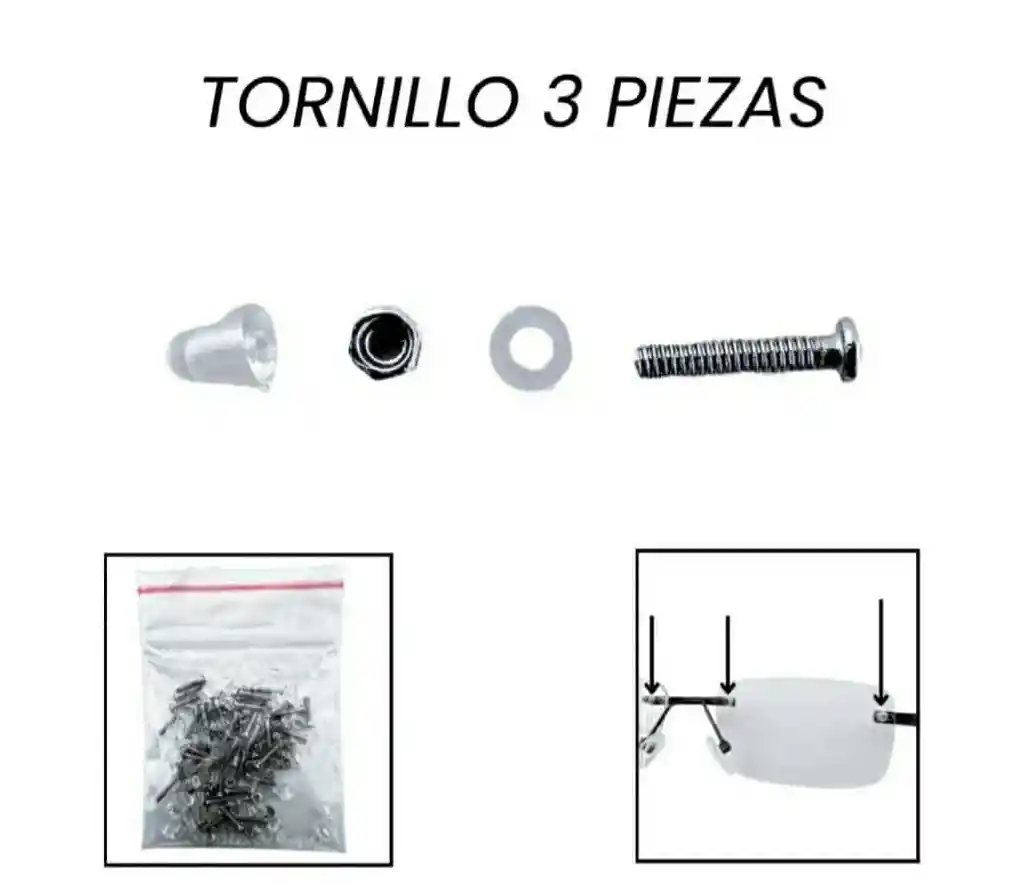 Kit De Repuestos Para Gafas 3 Piezas O Al Aire