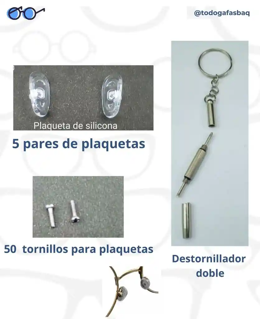 Kit De Repuestos Para Gafas 3 Piezas O Al Aire