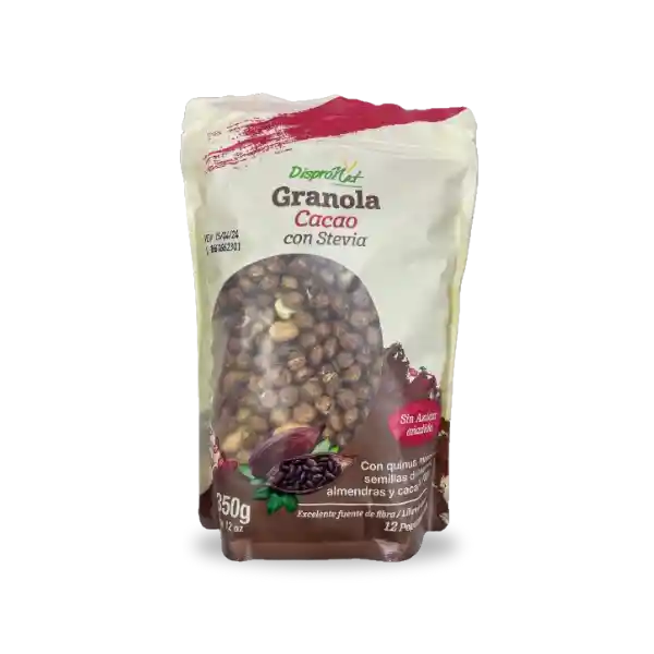 Granola De Cacao Con Stevia. 350gr