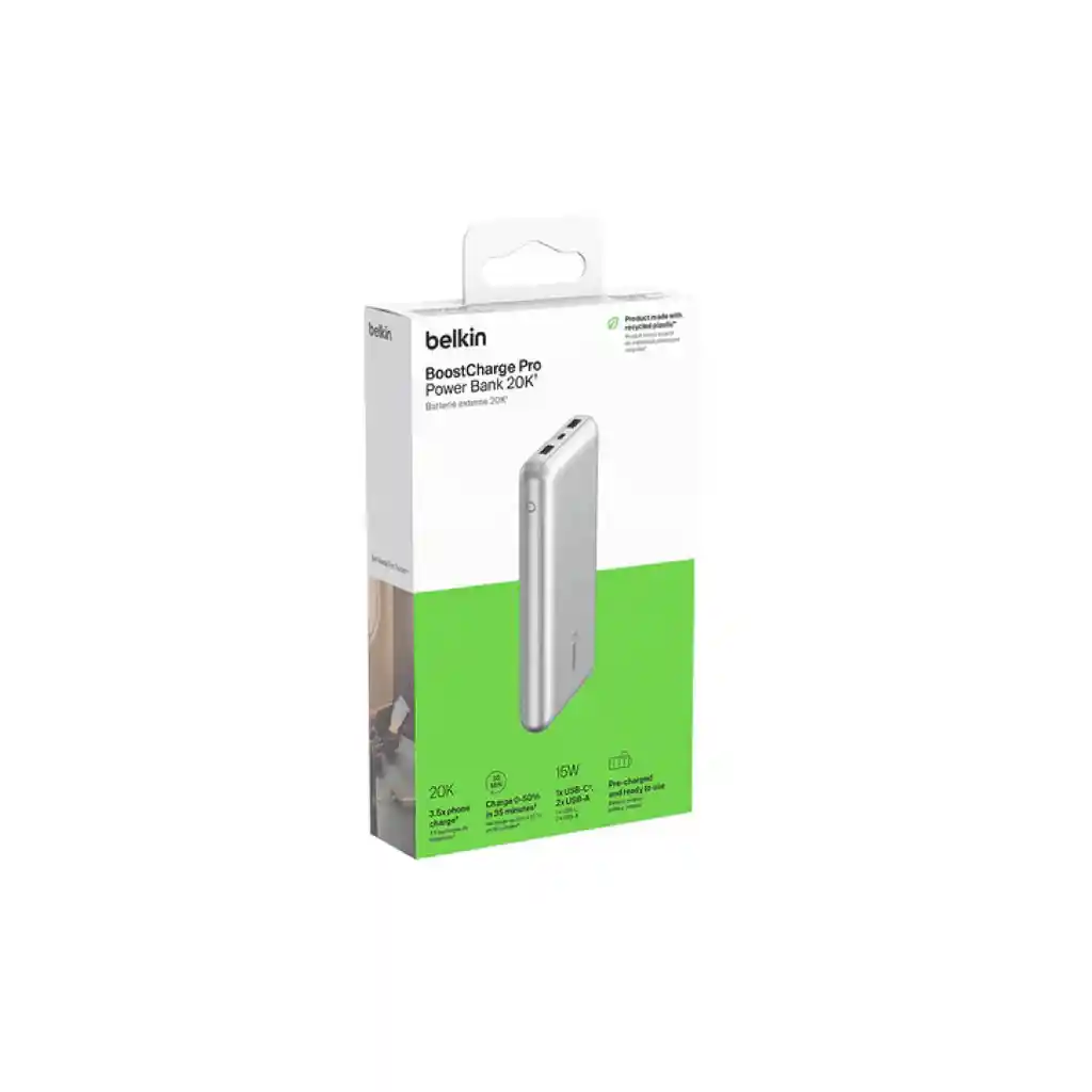Powerbank Belkin 20000mha Bpb012btsl Gris