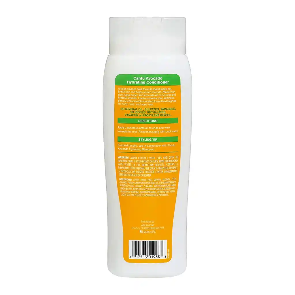 Champú Acondicionador Hidratante Cantu Con Aceite De Aguacate 13.5 Oz / 400ml