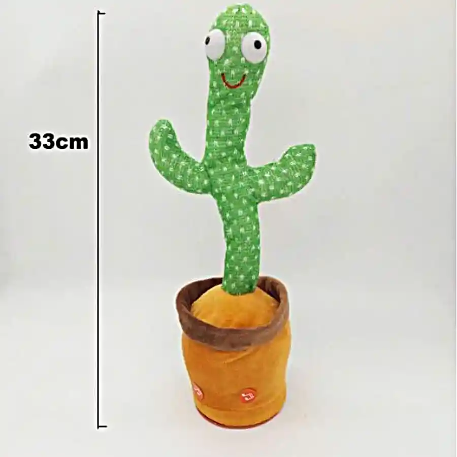 Cactus Bailarín Toy Imita Voz Sonidos Recargable Usb
