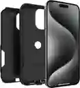 Otterbox Funda Para Iphone 15 Pro Max (solamente) Serie Commuter - Negro, Delgada Y Resistente, Apta Para Bolsillo, Con Protección De Puerto