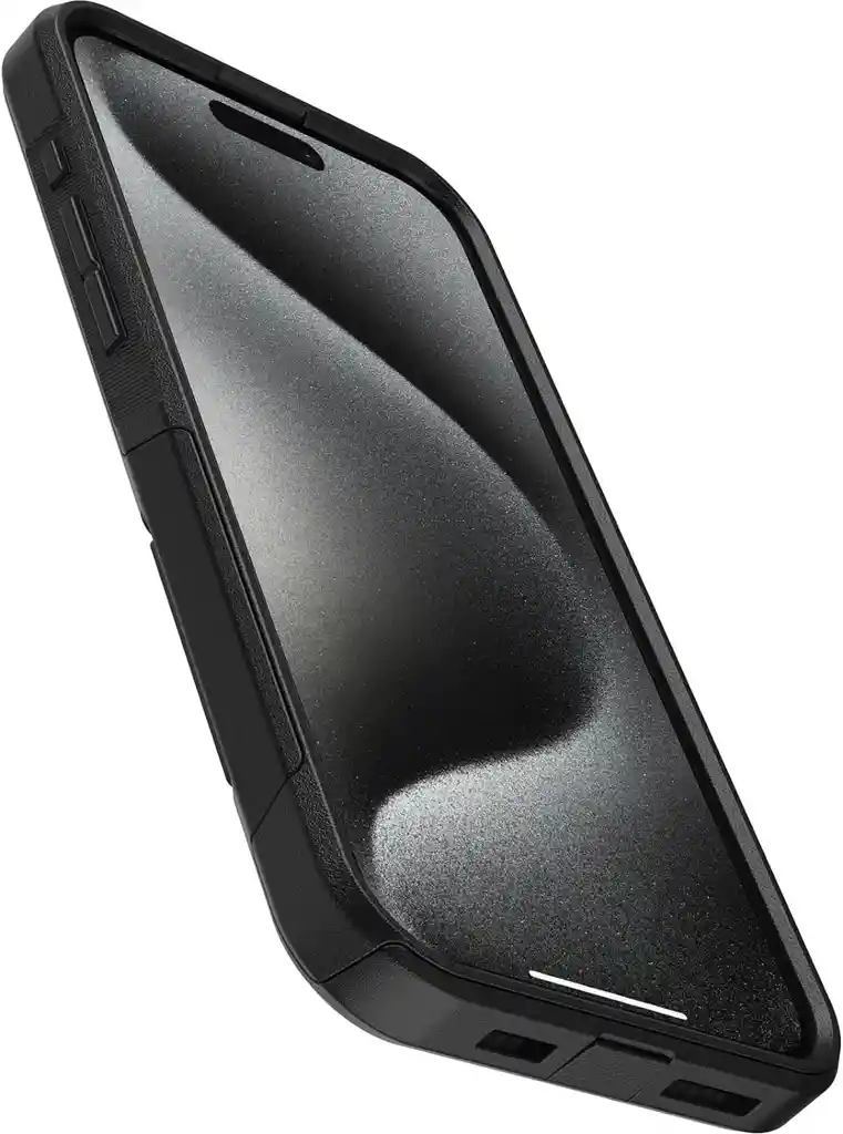 Otterbox Funda Para Iphone 15 Pro Max (solamente) Serie Commuter - Negro, Delgada Y Resistente, Apta Para Bolsillo, Con Protección De Puerto