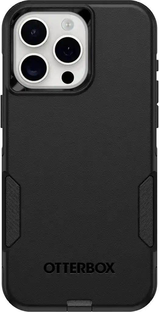 Otterbox Funda Para Iphone 15 Pro Max (solamente) Serie Commuter - Negro, Delgada Y Resistente, Apta Para Bolsillo, Con Protección De Puerto