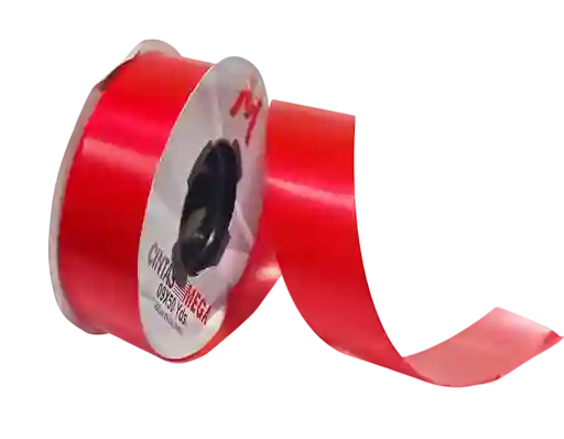 Cinta Liston De Papel Rojo 3cm X 50yrd