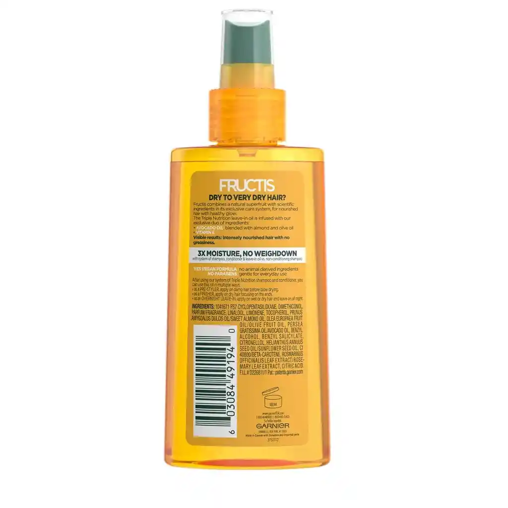 Triple Nutrition Marvelous Oil 5oz /150ml Aceite Para El Cabello