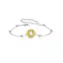 Pulsera Manilla Regalos Para Mujer Flor Girasol En Plata 925