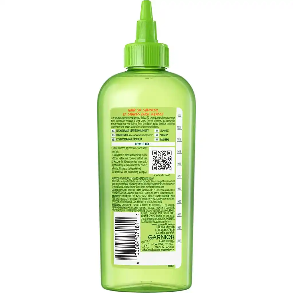 Garnier Fructis Sleek Shine Glass Hair Water 6oz / 180ml