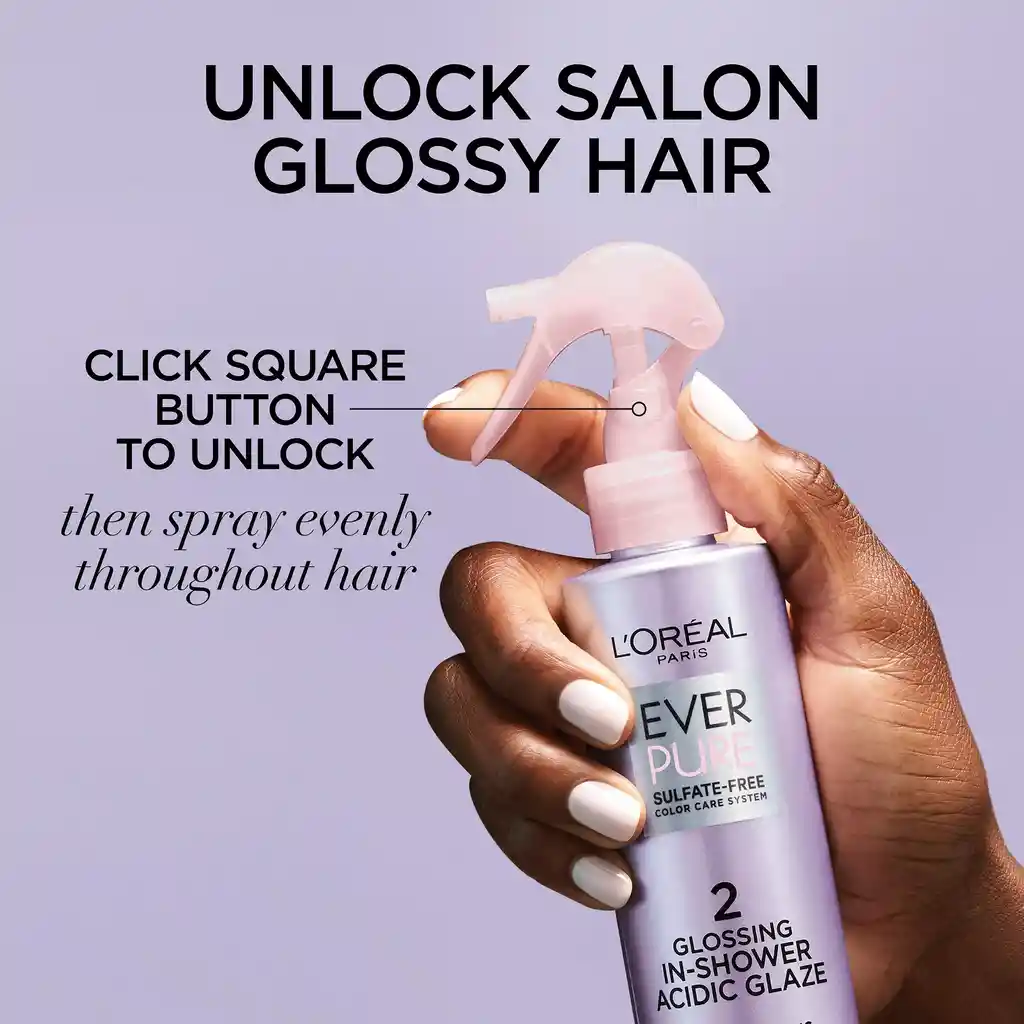 Loreal Paris Everpure Acidic Glaze Acabado Brillante 6.8 Oz / 200 Ml
