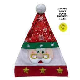 Gorro Navideño De Papa Noel Con Luces