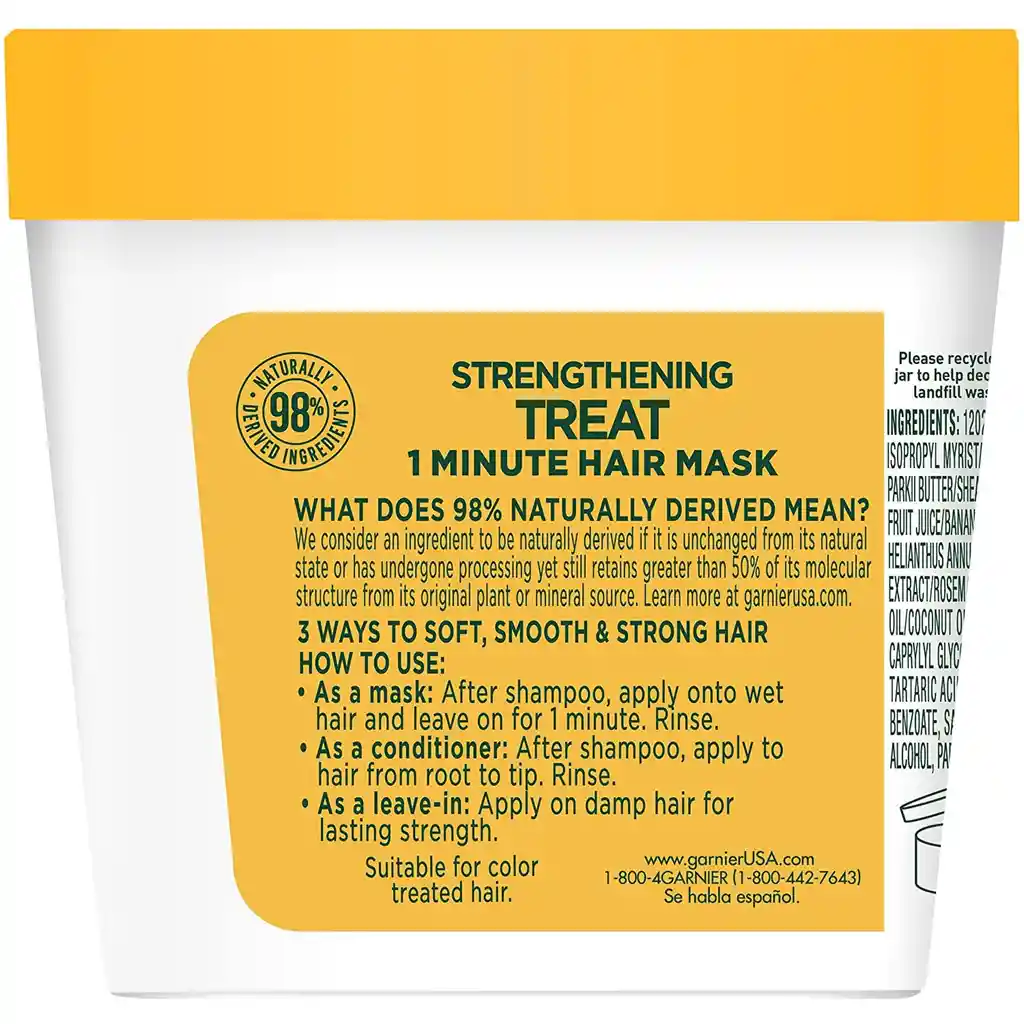 Garnier Fructis 1 Minuto Para El Cabello Con Extracto De Plátano