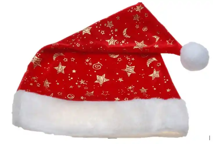 Gorro De Navidad Con Decoracion De Estrellas